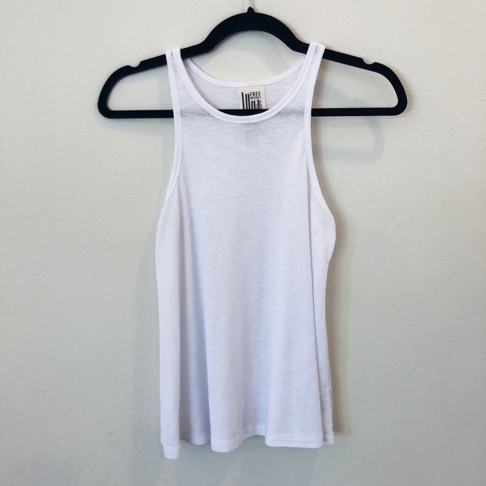 Soft White Free People Tank Top
